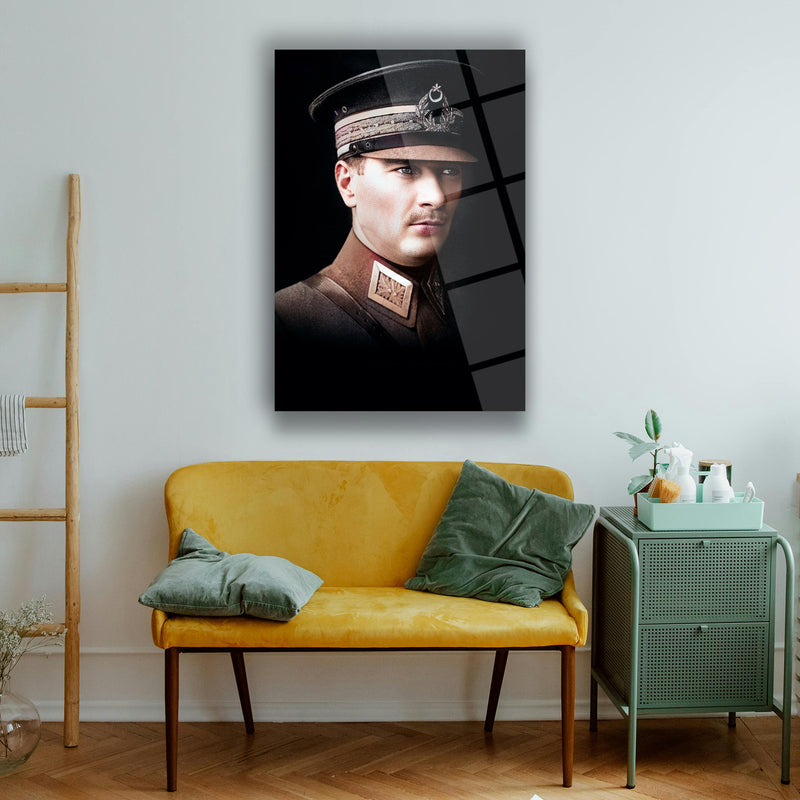 Atatürk Genç Asker Portre Cam Tablo – ATA134