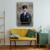Atatürk Klasik Portre Modern Cam Tablo – ATA139