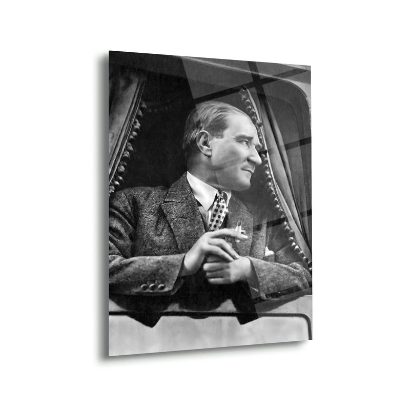 Atatürk Tren Penceresinden Cam Tablo – ATA151