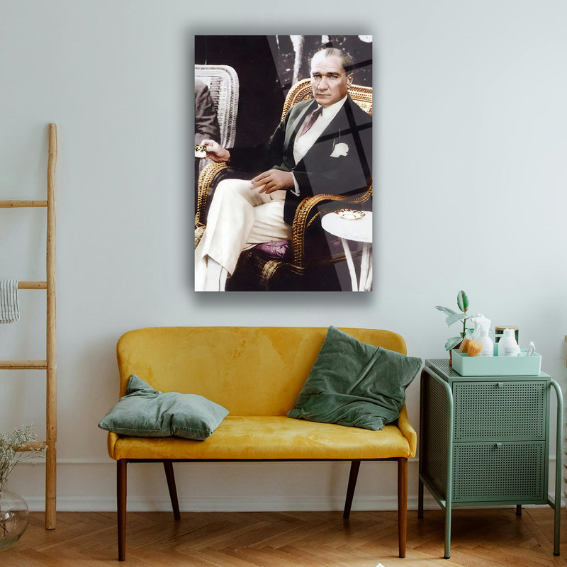 Atatürk Kahve Keyfi Cam Tablo – ATA153