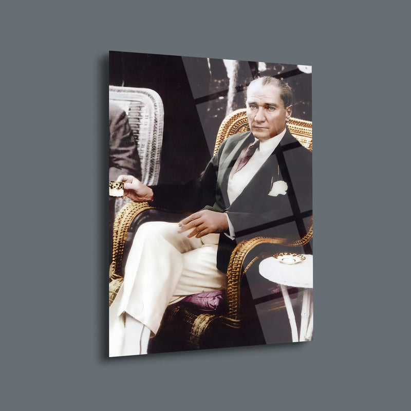 Atatürk Kahve Keyfi Cam Tablo – ATA153
