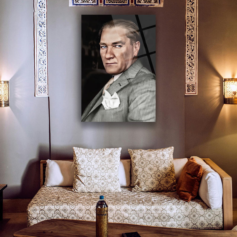 Atatürk Portre Cam Tablo – ATA154