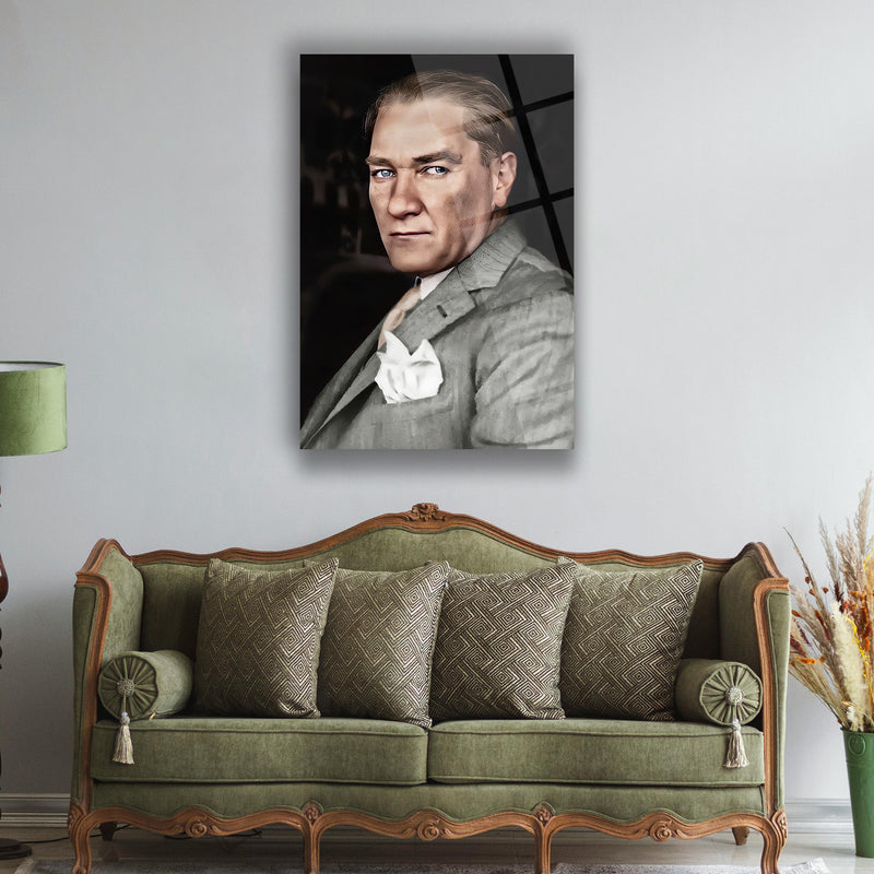 Atatürk Portre Cam Tablo – ATA154