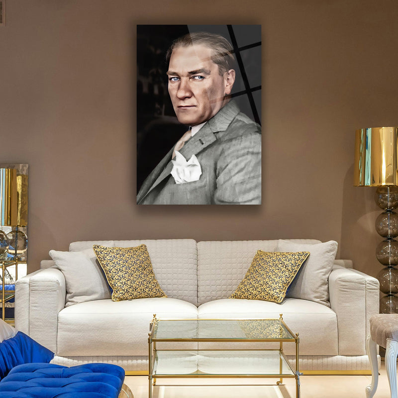 Atatürk Portre Cam Tablo – ATA154