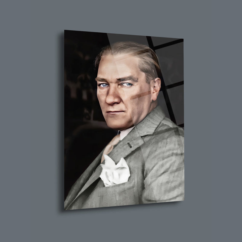 Atatürk Portre Cam Tablo – ATA154