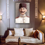 Genç Subay Atatürk Portresi Cam Tablo – ATA156