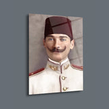 Genç Subay Atatürk Portresi Cam Tablo – ATA156