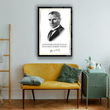 Atatürk Sözü ile Portre Cam Tablo – ATA170