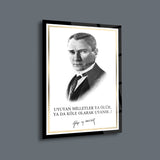 Atatürk Sözü ile Portre Cam Tablo – ATA170