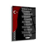 Atatürk 3’lü Türk Bayrağı Cam Tablo Seti – ATA176