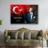 Atatürk’ün Ekonomi Sözü ile Portre Cam Tablo – ATA211
