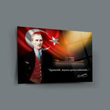 Atatürk’ün “Egemenlik, kayıtsız şartsız milletindir” Sözü ile Anıtkabir Cam Tablo – ATA217