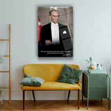 Atatürk Sözü ile Portre Cam Tablo – ATA187