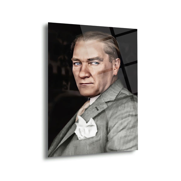 Atatürk Portre Cam Tablo – ATA228