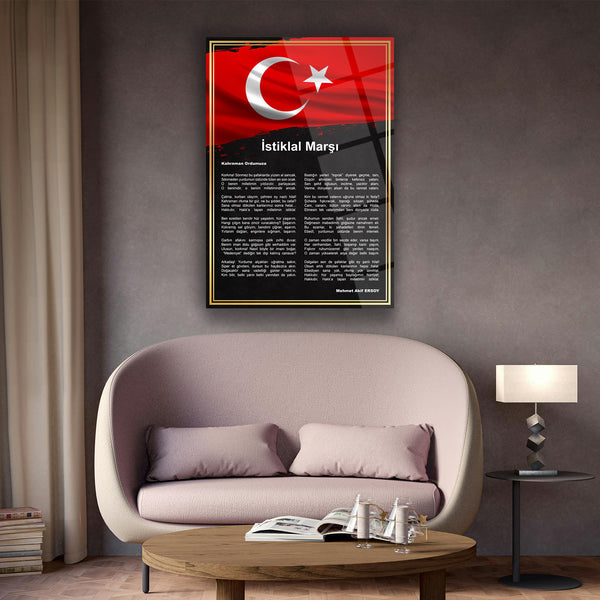 İstiklal Marşı Cam Tablo – ATA234