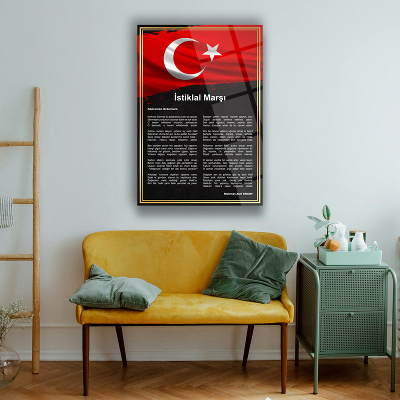 İstiklal Marşı Cam Tablo – ATA234