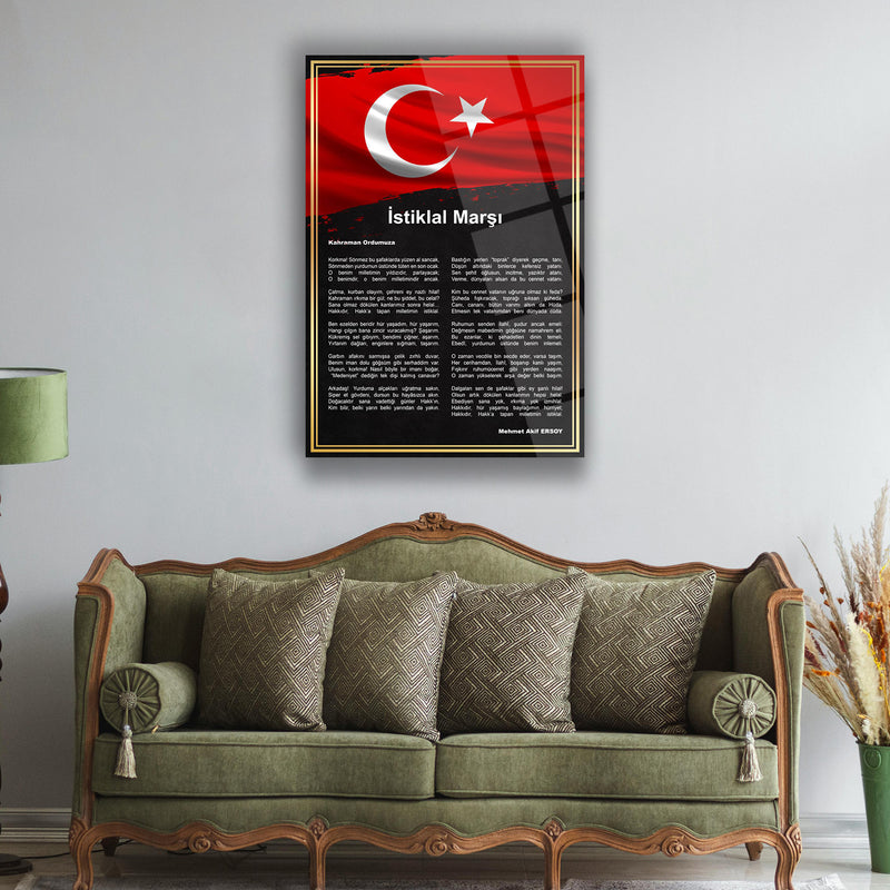 İstiklal Marşı Cam Tablo – ATA234