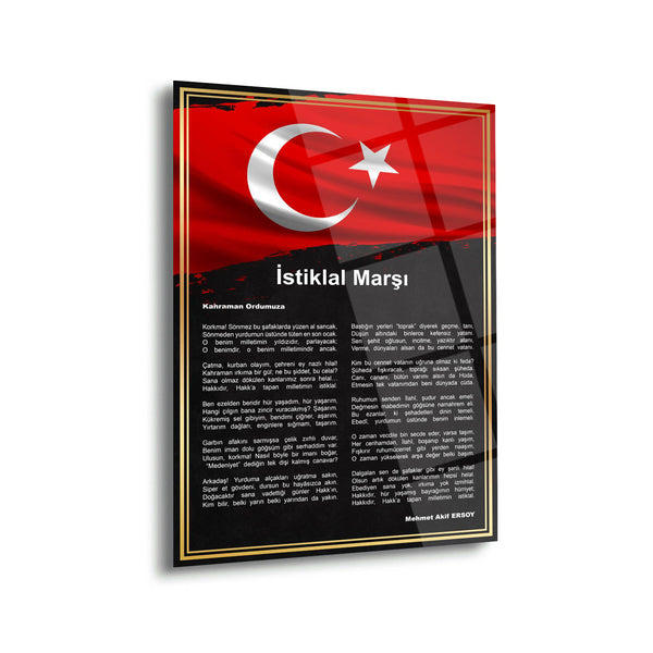 İstiklal Marşı Cam Tablo – ATA234