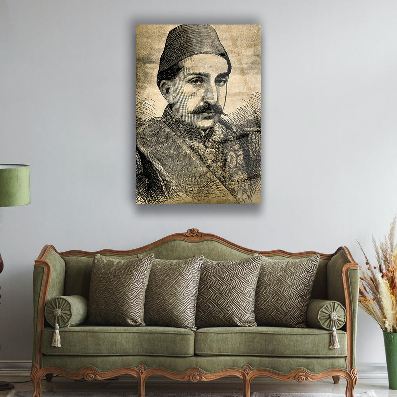 Sultan II. Abdülhamid Portre Cam Tablo – ISL135