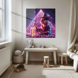Neon Kovboy Fare Kare Cam Tablo - MODK088