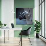 Fütüristik Motor Tasarımlı Modern Cam Tablo - MODK029