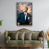 Atatürk Bulut Arka Plan Cam Tablo – ATA267