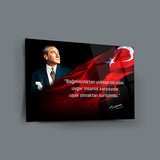 Atatürk Bağımsızlık Sözlü Cam Tablo - ATA326