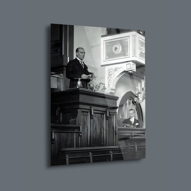 Atatürk Meclis Konuşması Cam Tablo – ATA119