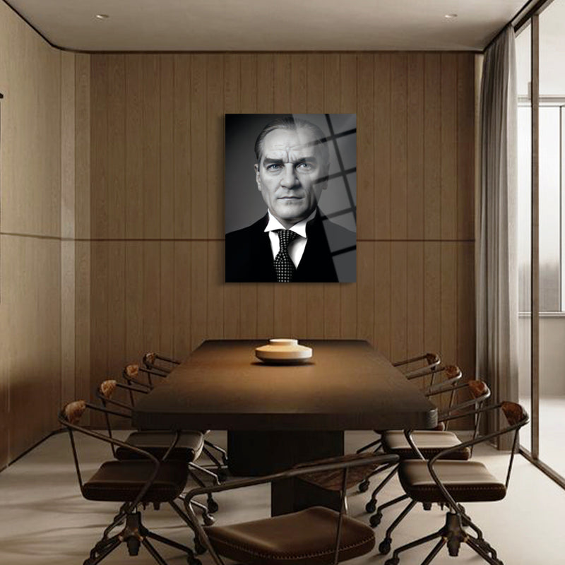 Atatürk Portre Cam Tablo - ATA087