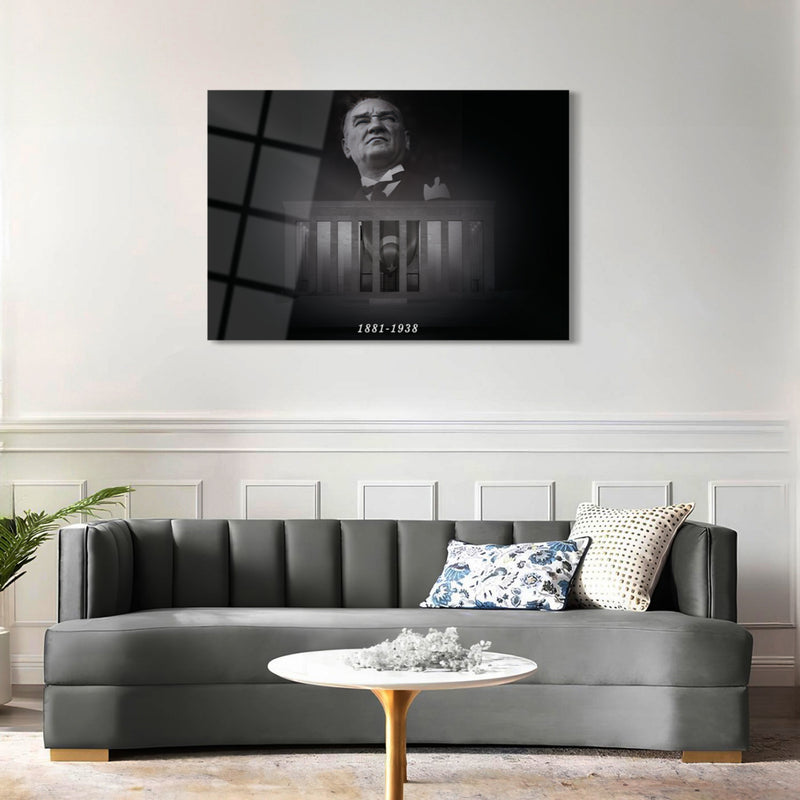Atatürk Portre Cam Tablo - ATA111