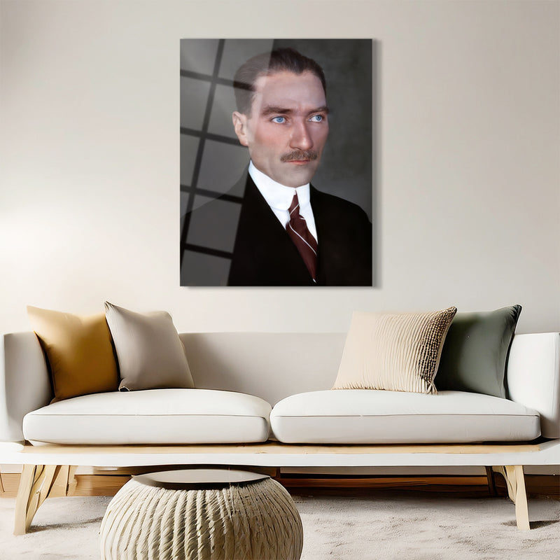 Atatürk Portre Cam Tablo - ATA065