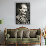 Atatürk Çizim Portre Cam Tablo – ATA307