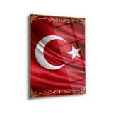 Türk Bayrağı Klasik Cam Tablo – ATA309