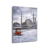 Karlı Sultanahmet Camii Cam Tablo - ISL245