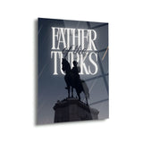 Atatürk Atlı Heykel Father of the Turks Cam Tablo – ATA288