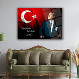 Atatürk “Her Fabrika Bir Kaledir” Yazılı Cam Tablo – ATA128