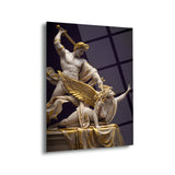 Perseus ve Medusa Heykel Cam Tablo - MOD160
