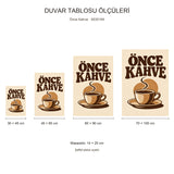 MOD164 ölçü karşılaştırması: 30×45, 45×65, 60×90, 70×100 cm duvar ve 14×20 cm masaüstü.