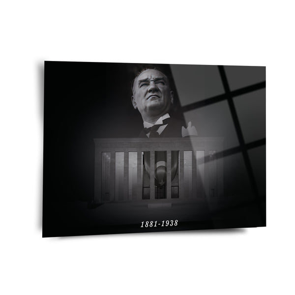 Atatürk Portre Cam Tablo - ATA111