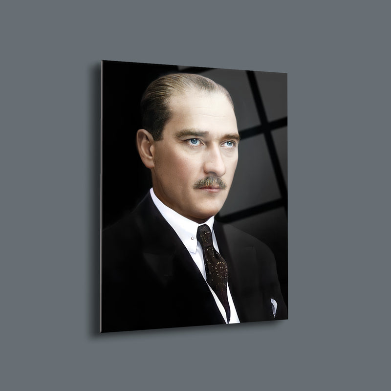 Atatürk Portre Cam Tablo - ATA046