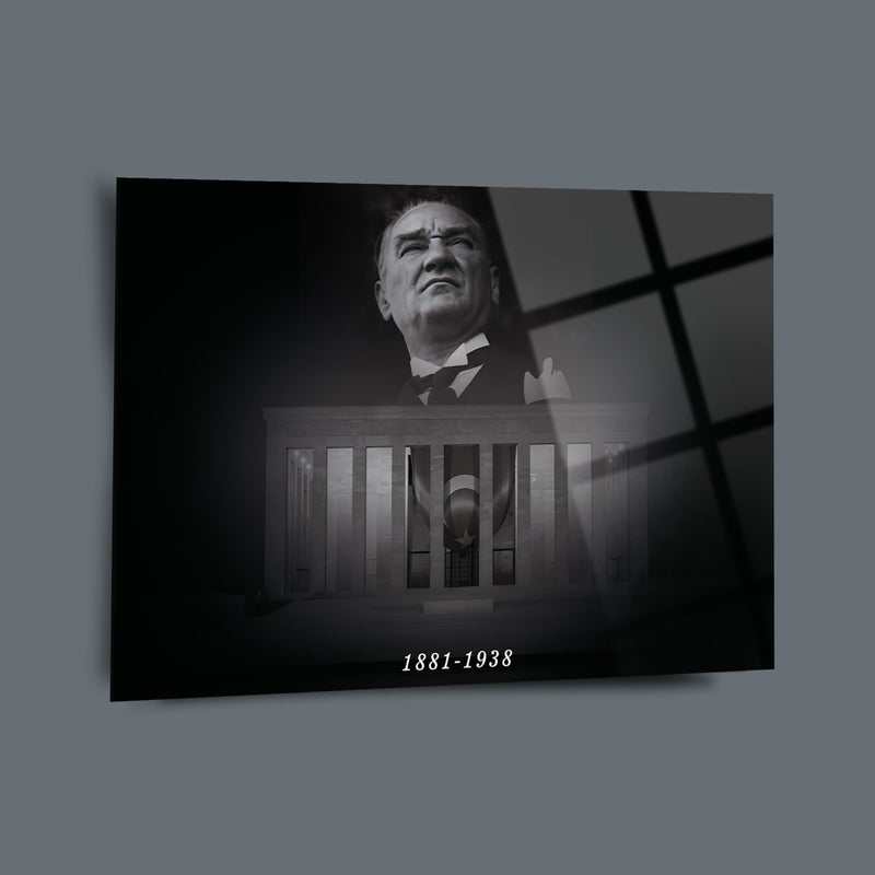 Atatürk Portre Cam Tablo - ATA111