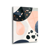 Pastel Geometrik Soyut Cam Tablo - MOD159