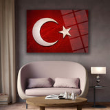 Türk Bayrağı Modern Cam Tablo – ATA314
