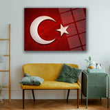 Türk Bayrağı Modern Cam Tablo – ATA314