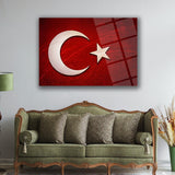 Türk Bayrağı Modern Cam Tablo – ATA314