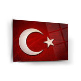 Türk Bayrağı Modern Cam Tablo – ATA314